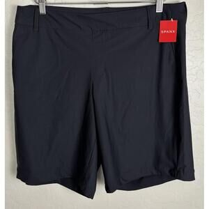 Spanx Sunshine Shorts 10” Black Bermuda Travel XL 1893